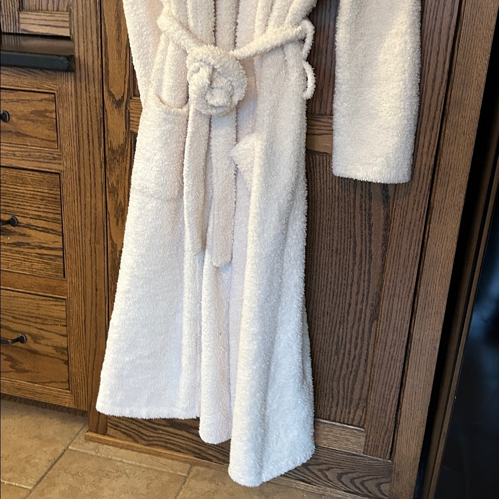 Barefoot Dreams Cozy Chic White Robe Size 3 Large Soft Comfortable Lounge‎ - Picture 8 of 10